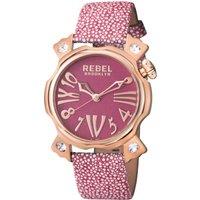 Rebel Women's Coney Island Mauve Dial Leather Watch in Violet