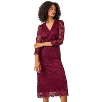 Corded Lace Midi Dress