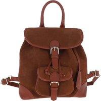 Ashwood Leather Women's 'Creativita Cosmica' Soft Suede Leather Backpack in Tan