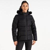Dare 2b Women's Glamourize V Baffled Ski Jacket in Black | Size: 20