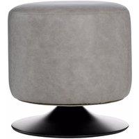 Orsina Sturdy & Durable cylinder Stool, Sleek Modern Design Livingroom Stool, Comfortable Bedroom Stool in Grey