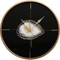Orsina Celina Black & Gold Round Wall Clock