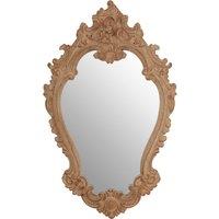 Orsina Broschi Antique Brown Rococo Design Wall Mirror