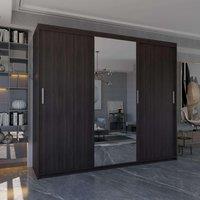 3 Door Sliding Wardrobe with LED Light W 250 x H 217 x D 62