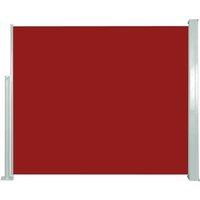 Berkfield Home Retractable Side Awning 120 x 300 cm Red