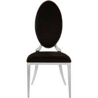 Orsina Versatile Black Velvet Dining Chair, Durable Modern Chair For Dinner, Sleek Luxury Chair For Livingroom