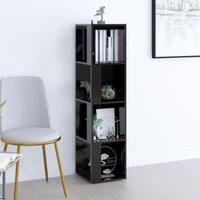 Berkfield Home Corner Cabinet Black 33x33x132 cm Engineered Wood | Size: 33 x 33 x 132 cm