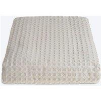 Allure Bath Fashions Luxury Hotel Waffle Throw Blanket Bedspread - 100% Cotton in Taupe | Size: Small
