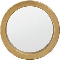 Orsina Elegant Round Wall Mirror, Versatile Slim Mirror, Easily Maintained Wall Mirror, Compact Mirror for Home in Gold