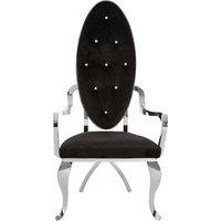 Luxurious Design Silver Baroque Chair, Comfortable Dining Chair For Kitchen, Comfortable Velvet Dining Chair