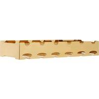 Orsina Elegant 6 Bottle Silver Wide Wine Rack, Space Saving Wine Bottle Rack For Cupboard, Stylish Wine Rack in Gold