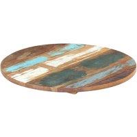 Round Table Top 50 cm 25-27 mm Solid Reclaimed Wood
