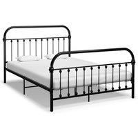 Berkfield Home Bed Frame Black Metal 160x200 cm