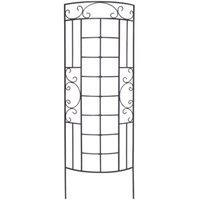 Primrose Romantic Curved Trellis & Plant Support Ladder in Black 182cm