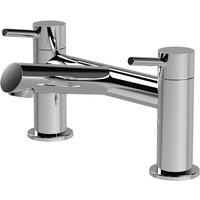 Balterley Chrome Bath Filler, 2-Handle Deck Mounted Tap, 228 x 119 x 156mm in Silver