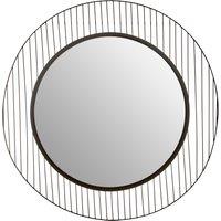 Orsina Circular Wall Mirror, Wall Mirror with metal wire frame, Modern Wall Mirror For Living Room & Hallway in Black