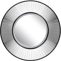 Orsina Modern Accent Wall Mirror, Sunburst Design Wall Mirror For Bedroom, Unique Indoor Wall Mirror For Hallway in Black