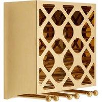 Orsina Space Saving 12 Bottle Rose Gold Finish Wine Rack, Elegant Wine Bottle Rack For Cupboard, Stylish Wine Rack