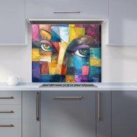 Warren Reed - Designer Fragmented Vision: Eyes Of The Soul Kitchen Splashback | Size: 700mm x 750mm
