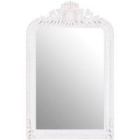 Orsina Stone Grey Wall Mirror For Modern Interiors, Vintage Style Wall Mirror, Luxurious Intricate Floral Mirror