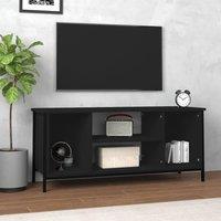 Berkfield Home TV Cabinet Black 102x35x45 cm Engineered Wood | Size: 102 x 35 x 45 cm