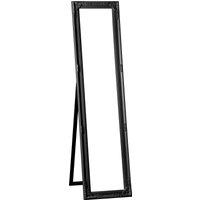 Orsina Brussels Vintage Floor Standing Chic Mirror in Black