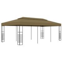 Berkfield Home Garden Gazebo 6x3x2.7 m Taupe 180 g/m in Beige
