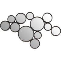 Orsina Persephone Large Black Finish Wall Mirror