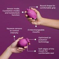 Smile Makers The Poet Suction Vibrator in Purple