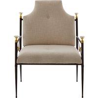 Orsina Glamorous Design High Back Chair, Comfortable Occasional Arm Chair For Livingroom, Stylish Accent Armchair in Black