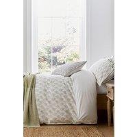 Murmur 'Georgia' Cotton Percale Duvet Cover Set in Green | Size: Double
