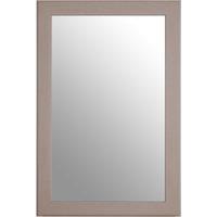 Orsina Large Wall Mirror, Grain Pattern Frame Mirror for Home, Office, Closet in Grey