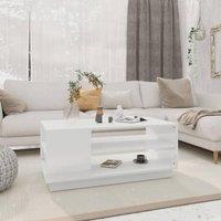 Berkfield Home Coffee Table White 102x55x43 cm Engineered Wood | Size: 102 x 55 x 43 cm