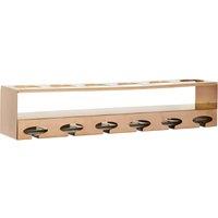 Orsina Space Saving 6 Bottle Rose Gold Finish Wine Rack, Elegant Wine Bottle Rack For Cupboard, Stylish Wine Rack