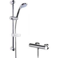 Balterley Thermostatic Bar Valve Multi Function Handset Slider Rail Kit Chrome in Silver