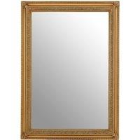 Orsina Stunning Gold Finish Wall Mirror, Decorative Functional Hallway Mirror For Livingroom, Elegant Modern Mirror