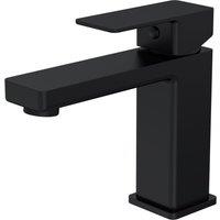 Balterley Square Mono Basin Mixer Sink Tap, Dual Lever Control - Matt Black