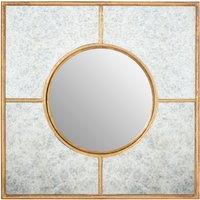Orsina Zariah Gold Finish Art Deco Wall Mirror