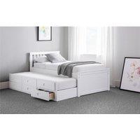 Ashfield Premier Crisp Pure White Day Bed & Pull Out Bed | Size: Single