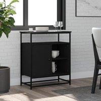 Berkfield Home Sideboard Black 69x35x80 cm Engineered Wood | Size: 69 x 35 x 80 cm