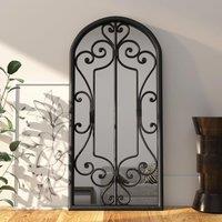 Berkfield Home Mirror Black 100x45 cm Iron for Indoor Use