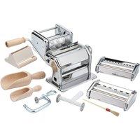 Imperia 9-Piece Pasta Making Kit Perfect for Homemade Tagliatelle Lasagne Ravioli Gift Set in Silver