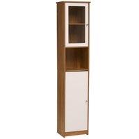 Orsina Floor Standing Tall Cabinet in Dark Brown