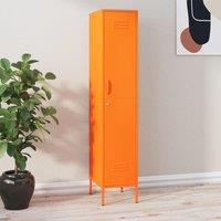 Berkfield Home Locker Cabinet Orange 35x46x180 cm Steel | Size: 35 x 46 x 180 cm