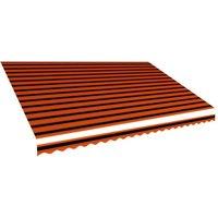 Berkfield Home Awning Top Sunshade Canvas Orange & Brown 500x300 cm