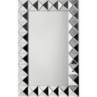 Orsina Lidia 3D Effect Rectangular Wall Mirror in Black