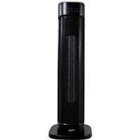 Igenix Oscillating Tower Fan Heater in Black