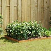 Garden Raised Bed 100x100x18.5 cm Corten Steel