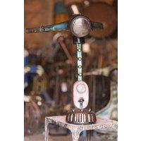 IH Design Priya Recycled Used Metal Scooter Table Lamp