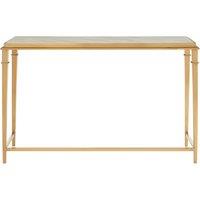 Orsina Elegant Rectangular Console Table, Marble Top Console Table For Livingroom, Gold Design Hallway Table